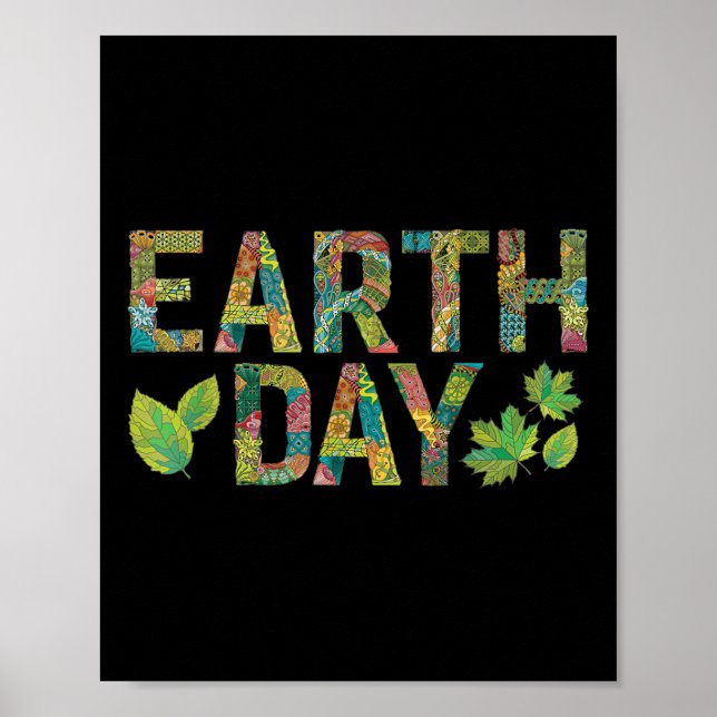 Earth Day Environmental Protection Save Tree &amp; Poster (Front)