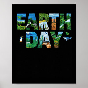 Earth Day Environmental Protection Save Tree And A Poster