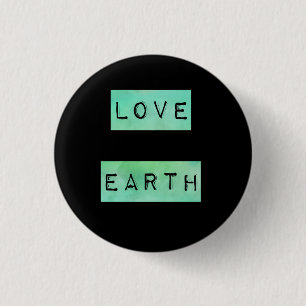 Earth Day Environmentalist Eco Gift 3 Cm Round Badge