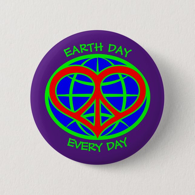  Earth Day Every Day Button (Front)