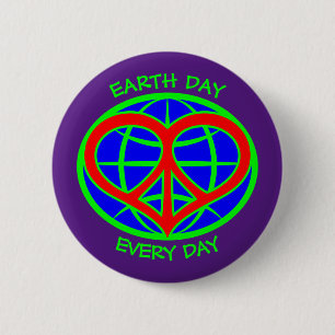 Earth Day Every Day Button