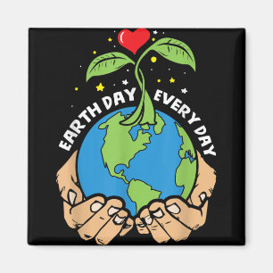 Earth Day Every Day - Climate Strike & Environ Magnet