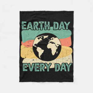 Earth Day Every Day  Fleece Blanket