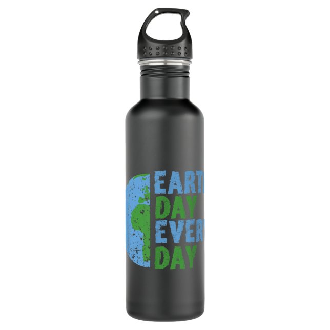 earth day every day mother earth science environme 710 ml water bottle (Front)