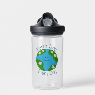 Earth Day Every Day Planet Earth Sticker Water Bottle