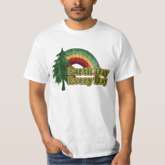 Earth Day Every Day, Retro Rainbow T-Shirt