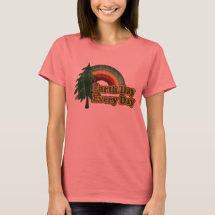 Earth Day Every Day, Retro Rainbow T-Shirt