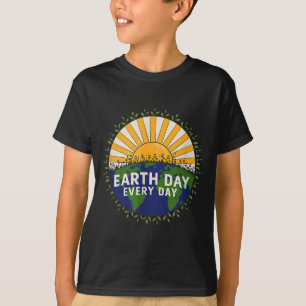 Earth Day Every Day Retro Vintage Eco  T-Shirt
