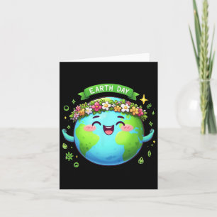 Earth Day Every Day Retro Vintage Men Women Kids N Card