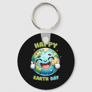 Earth Day Every Day Retro Vintage Men Women Kids N Key Ring