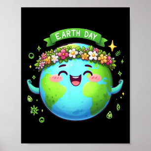 Earth Day Every Day Retro Vintage Men Women Kids N Poster