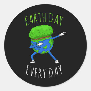 Earth Day Every Day Science Recycle Environment Gi Classic Round Sticker