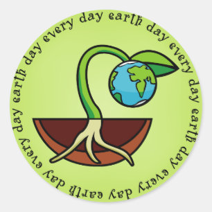 Earth Day Every Day Stickers