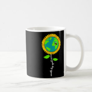 Earth Day Every Day Sunflower Restore Save Earth  Coffee Mug