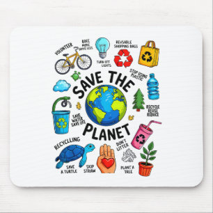 Earth Day Every Day There Is No Planet B Save The Mouse Mat