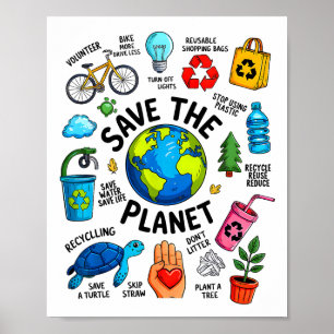 Earth Day Every Day There Is No Planet B Save The Poster