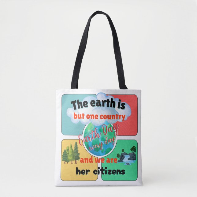 Earth Day Every Day Tote Bag (Front)