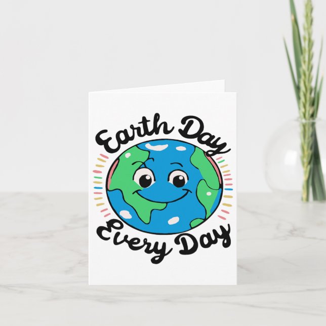 Earth Day Every Environmental Protection  Card (Front)