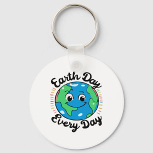 Earth Day Every Environmental Protection Key Ring