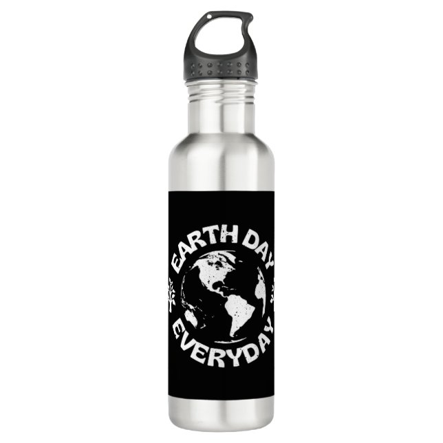 Earth Day Everyday 710 Ml Water Bottle (Front)
