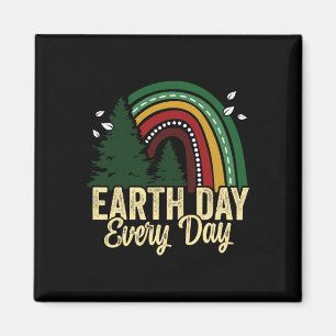 Earth Day Everyday Awareness Planet Animal Men Wom Magnet