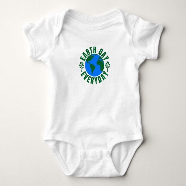 Earth Day Everyday Baby Bodysuit (Front)
