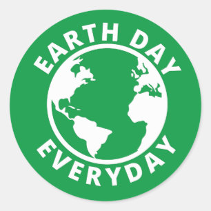 Earth Day Everyday - Earth Day 2022 Button Classic Round Sticker