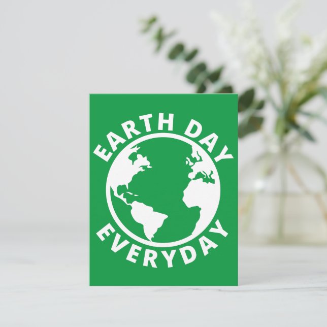 Earth Day Everyday - Earth Day  Holiday Card (Standing Front)