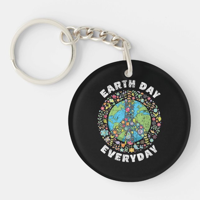 Earth Day Everyday Earth Day Key Ring (Front)