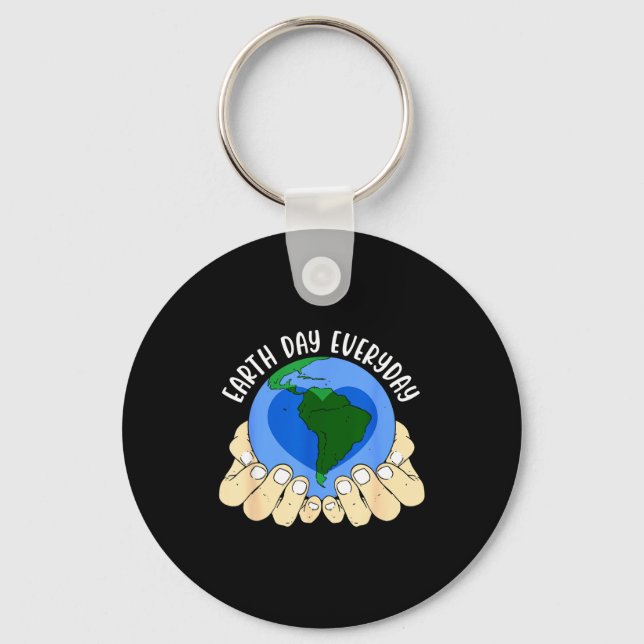 Earth Day Everyday _ Environment _ Planet Earth  Key Ring (Front)