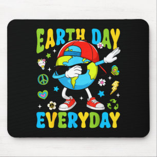 Earth Day Everyday Funny Dabbing Planet Toddler Ki Mouse Mat