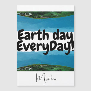 earth day everyday, go green, elegant art science
