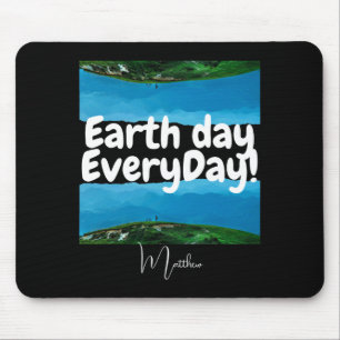 Earth Day Everyday Go Green Elegant Art Science T  Mouse Mat