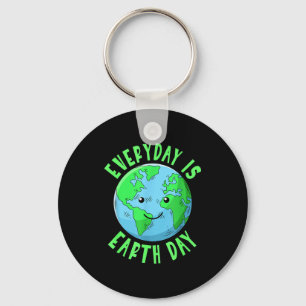 Earth Day Everyday Kids Save Earth Save Planet  Key Ring