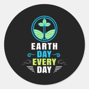 Earth Day Everyday Outfit For Earth Day  Classic Round Sticker