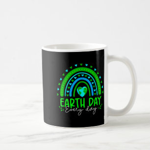 Earth Day Everyday Rainbow Cute Earth Heart Earth Coffee Mug