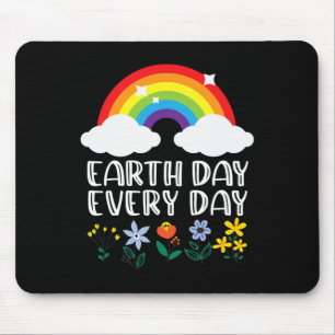 Earth Day Everyday Rainbow Flower Earth Day Save N Mouse Mat