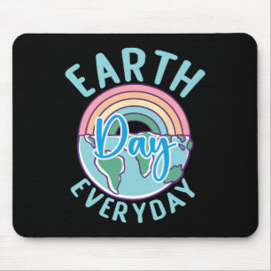 Earth Day Everyday Rainbow Heart Teacher Mouse Mat