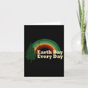 Earth Day Everyday Rainbow Pine Tree Card