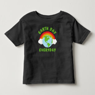 Earth Day Everyday Rainbow Toddler T-Shirt