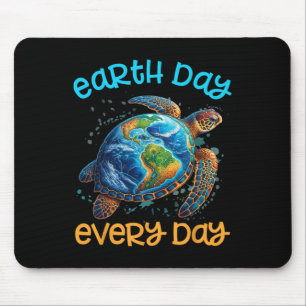 Earth Day Everyday Shirt Sea Turtle Men Women Kid Mouse Mat