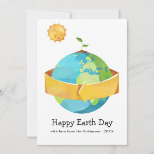 Earth Day Family Photo Greeting Card