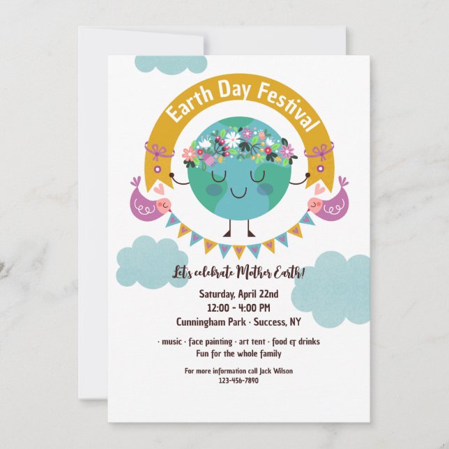 Earth Day Festival Invitation (Front)