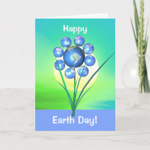 Earth Day Flower Greeting Card