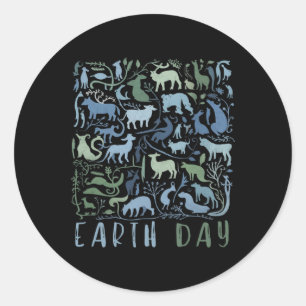 Earth Day For Kids Classic Round Sticker