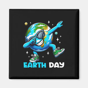 Earth Day - Funny Dab Earth Day Kids Boys Dabbing  Magnet