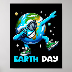 Earth Day - Funny Dab Earth Day Kids Boys Dabbing  Poster