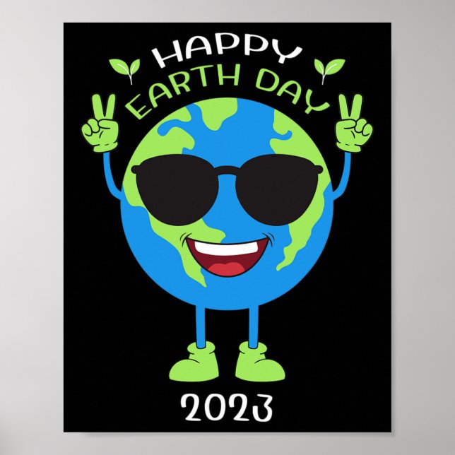 Earth Day Funny Earth Day Birthday Kids Boys Girls Poster (Front)