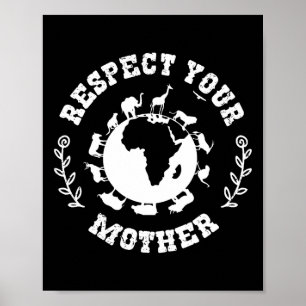 Earth Day Gift Respect Your Mother Nature Lover  Poster