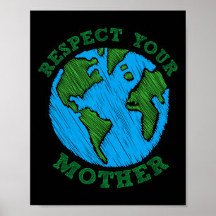 Earth Day Gift Respect Your Mother Nature Lover Te Poster